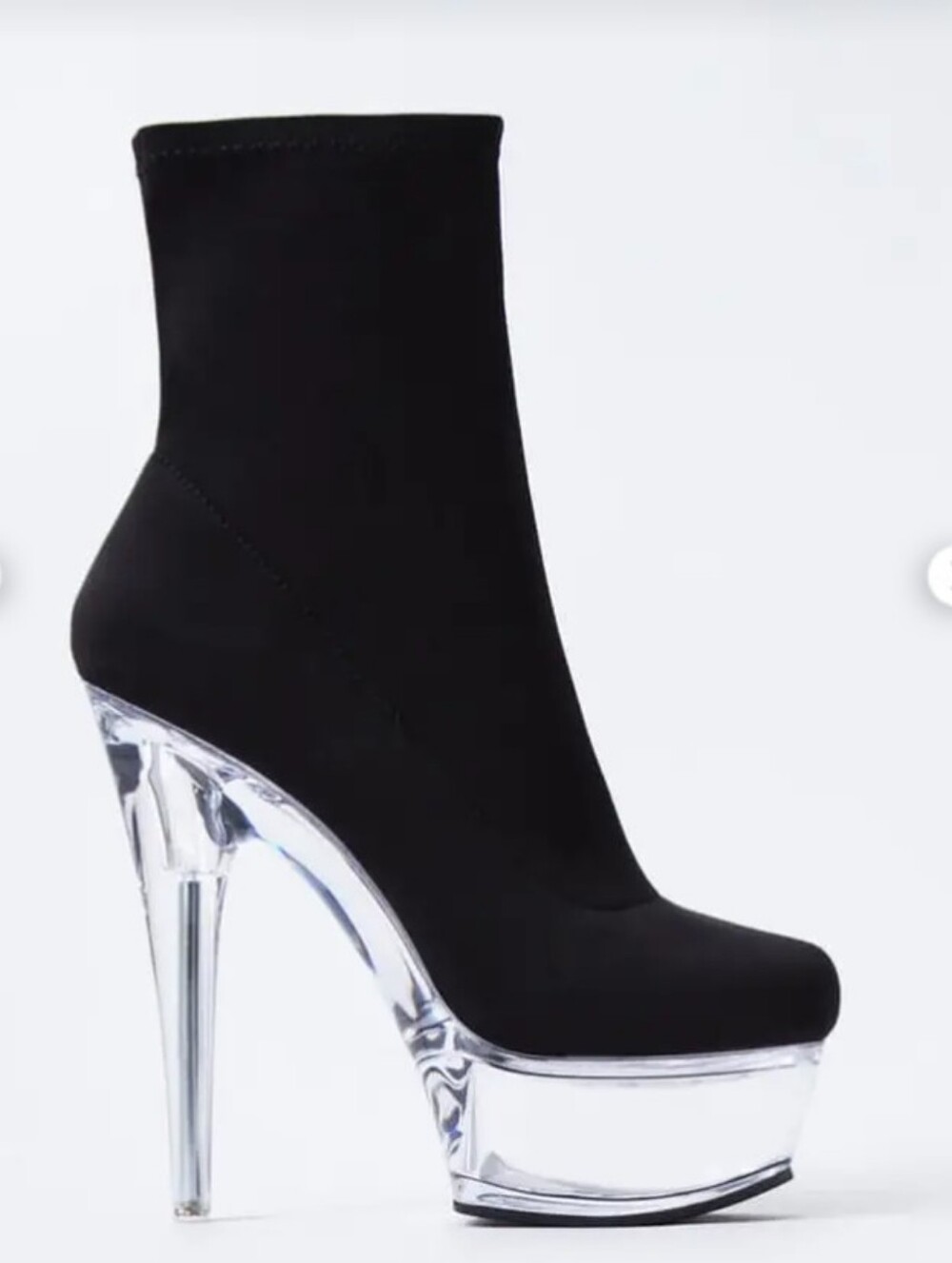 Azalea Wang Kyky Clear Platform Booties